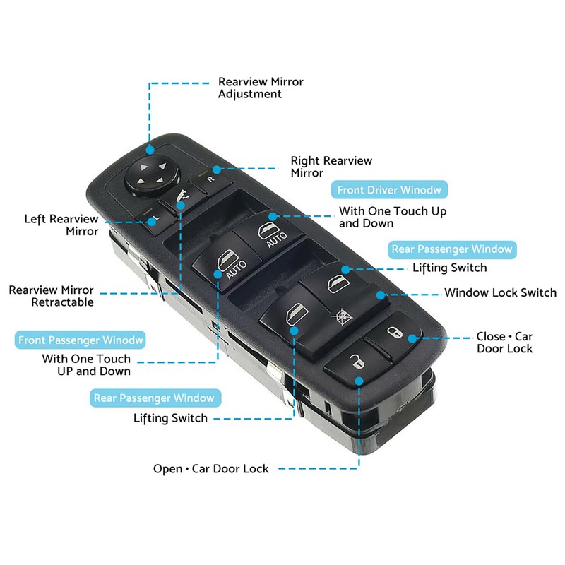 MAX COOL Electric Control Master Power Window Switch 68184803AA Suitable