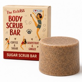 Morava Barra Exfoliante Corporal - Exfoliante Corporal Natural De Café Y Azúcar Para Una Piel Suave, Nutrida Y Radiante, Vegano, Libre De Crueldad Animal, Exfoliante Corporal De Azúcar(Pomelo Y Jengib