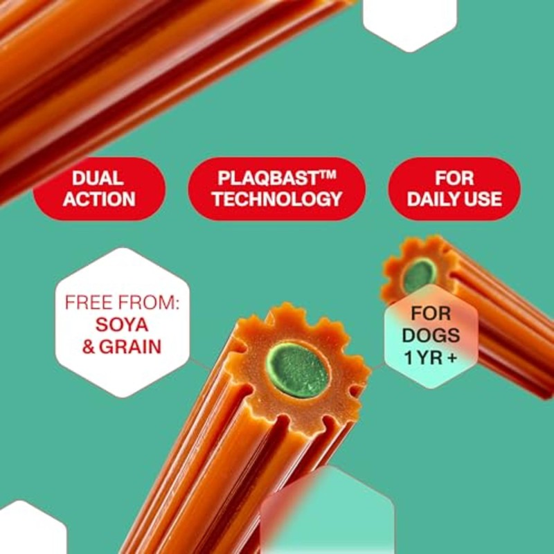 Omni Dental Sticks for Dogs - Dual Texture with PlaqBlast™