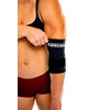 Nevin Sports Med Contoured Elbow Support w/Adjustable Strap (Black, Medium)
