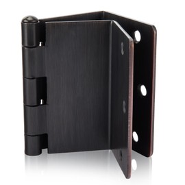 Haidms 6 Pack Offset Hinges Oil Rubbed Bronze Expandable Door Hinges 3.5 Inch Heavy Duty Full Mortise Door Hinges with 1/4'' Radius Corner