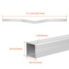 KUAFU Boat Trailer Crossmember Square Tube V-Bend Crossbar 3" x