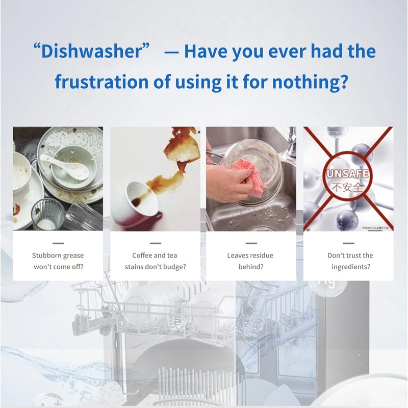 Dishwasher Cleaner Tablets - 24 Tabs (2x12 Pack), 1-Year Supply