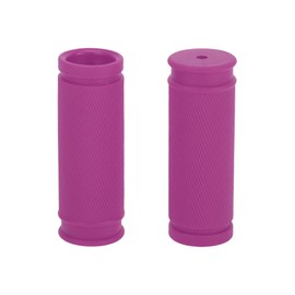 TUCKBOLD Bike Handlebar Grips Covers 85mm Long Soft | Bicycle End Grips Protector Pink Purple 1 Pair