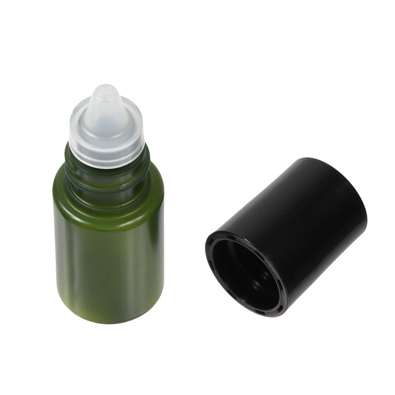 Mini Bottle Container 5ml Green Set of 5 