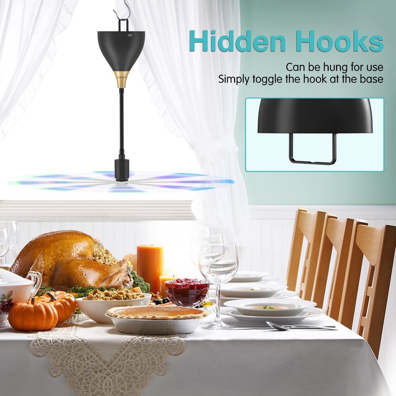 Neijiaer Fly Fans for Tables, Practical Fly Repellent Fan with