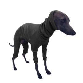 LEONIA Italian Greyhound Clothing Romper Italian Greyhound Miniature Pinscher Stretch Rib Fabric Cold Protection Hair Loss Air Conditioning Protection Small Dogs Single Coat Short-Haired Breed (Black