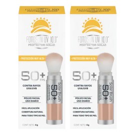 Protector Solar Facial En Polvo Con Brocha Fotosun Uv 2-pack