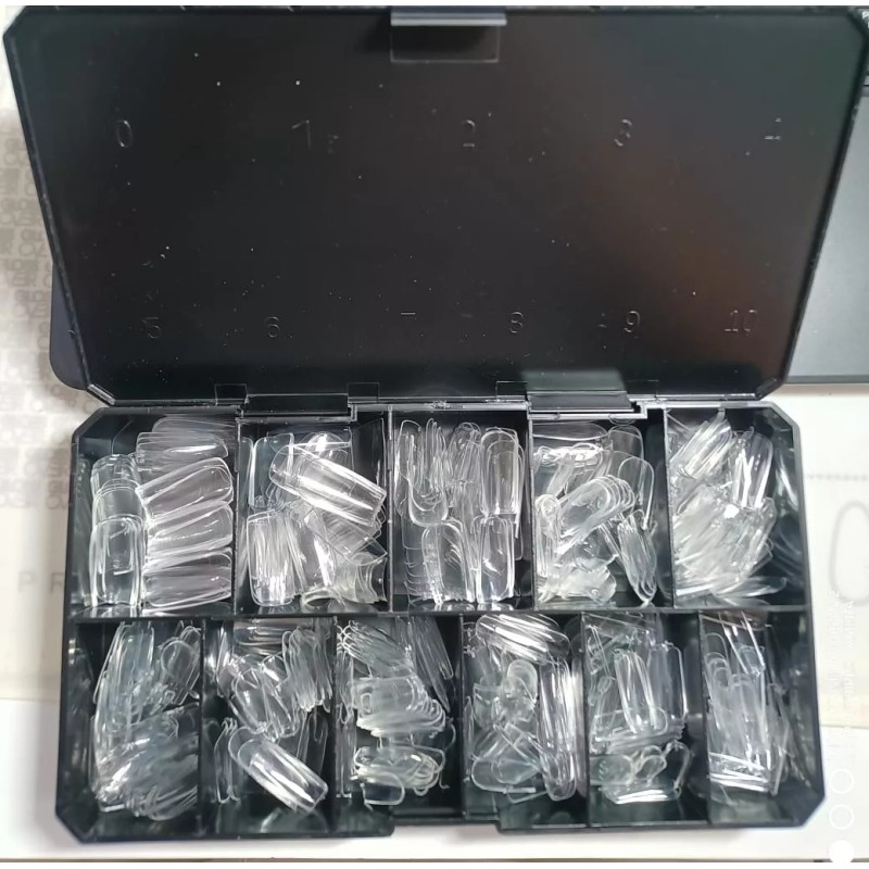 Gloss Over Tips Para Uñas Y Base Adherente Forma Cuadrada