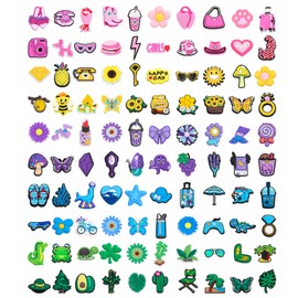 Cute Kawaii Shoe Charms 30~100 PCS Teens Girls Boys Kids Decoration Party Gifts Accessories Charms (100PCS Cute Charms B)