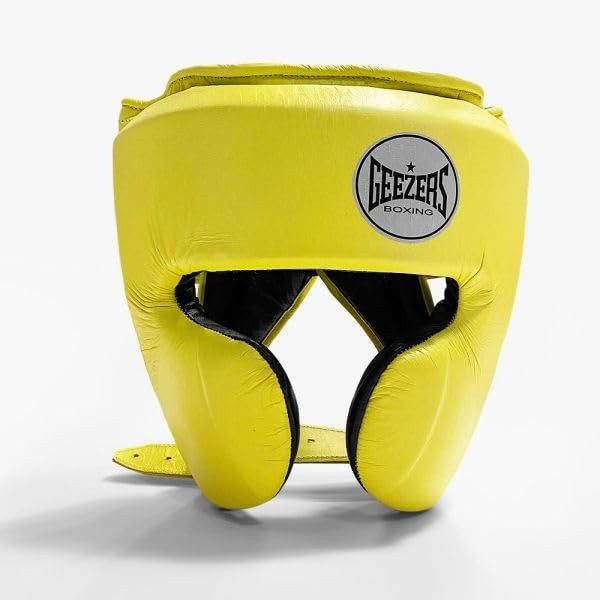 Geezers Boxing Elite Pro 2.0 Sparring Cheek head-guard, Ultra-durable Leather