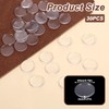 JIYIN 30 PCS Glass Table Top Anti Slip Bumpers, Round