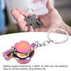 LED Turbo Keychain with Sound and Light Battery Powered Metal