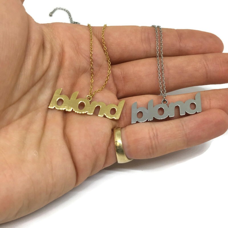 Gifts From The Crypt Blond Stainless Steel Necklace | Frank