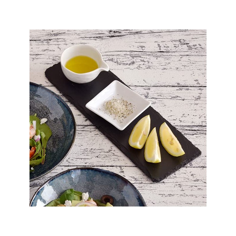 Tableware East Oblong Narrow Slate Plate, 11.0 inches (28 cm)
