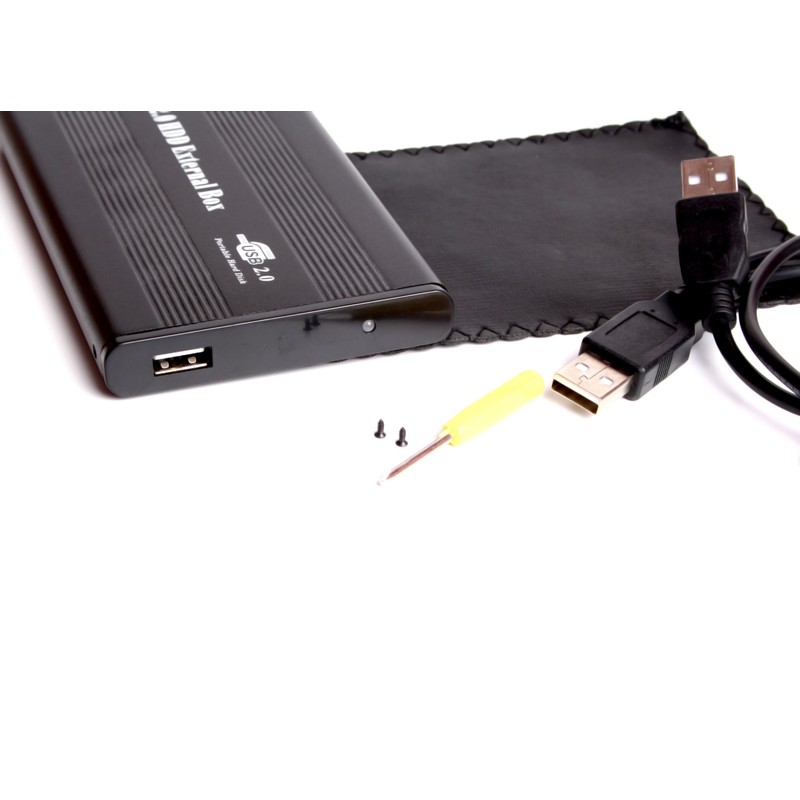 BIGtec SATA Aluminium USB 2.0 Hard Drive Enclosure 2.5 Inch