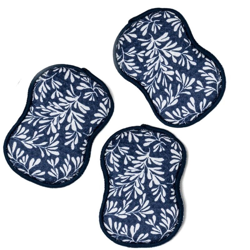 RE:usable Sponges (Set of 3) - Herbage - Color: Navy