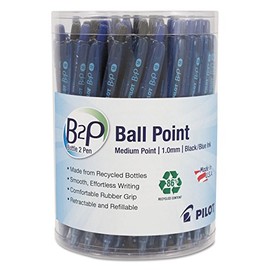 Pilot B2p Bottle-2-Pen Recycled Ballpoint Pen, Retractable, Medium 1 Mm, Assorted Ink And Barrel Colors, 36/pack