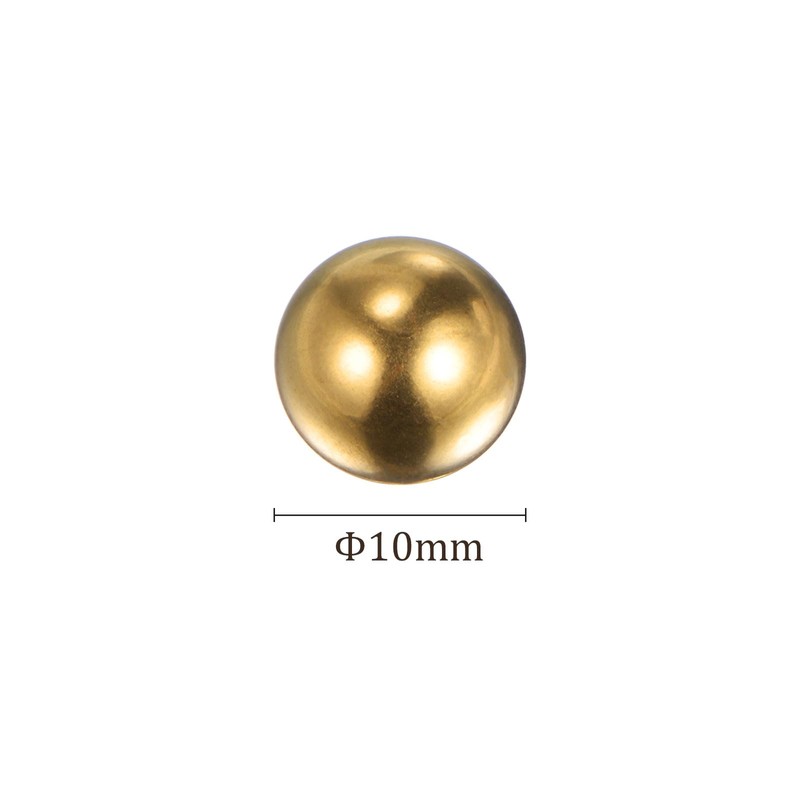 Kozelo 10pcs Brass Precision Ball [10mm] Round Ball for Bearing,