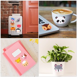 DIY Diamond Painting Children's Sticker Set Small Animals Mosaic Llebe Pictures 5D Diamond Painting Pictures Painting Diamond Pating for from 4 Years Children Boys Girls Adults Beginners (39 Pieces)