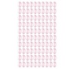 100pcs Paper Clips Portable Purple Lip Shape Rustproof Electroplated Metal