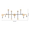 Wall Mounted Coat Rack Clothes Organizer Hooks Hanger for Hat