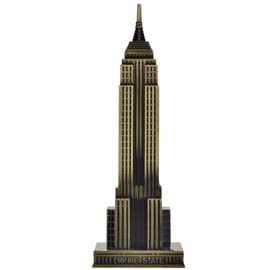 Cutbar 8.7 Inch Metal New York City World Building Statues Collection Model Home Desk Decoration (Bronze)