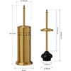 DOWRY Anti-Hand Off Toilet Plunger with Holder for Bathroom,Powerful Efficient