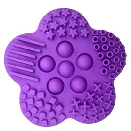 1pcs Function Pop（2-in-1） Fidget Toys Sensory Stone for Kids， Textured Soft Worry Stone for Autism Kids Calming - Fidget Stress Toys for Students Anxiety Relief - Small Prizes Fidget Toys (Purple)