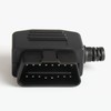 Talcols 2 Stück OBD2 16-Nadel Anschluss Diagnosewerkzeug Adapter Auto Zubehör