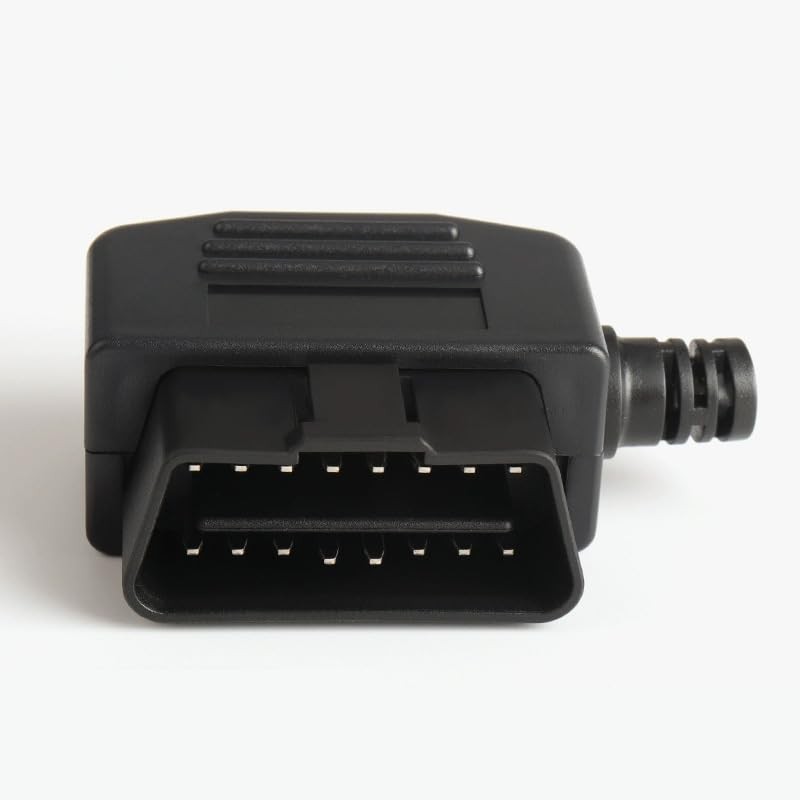 Talcols 2 Stück OBD2 16-Nadel Anschluss Diagnosewerkzeug Adapter Auto Zubehör