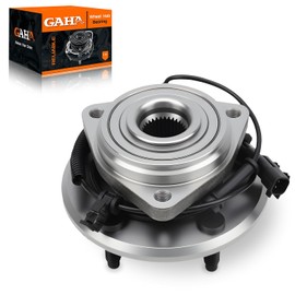 GAHA 513272 cubeta de rueda y conjunto de cojinete compatible con Jeep Wrangler 2007-2010, 2016 Cojinete de rueda delantera y conjunto de cubeta; 5 orejetas con ABS