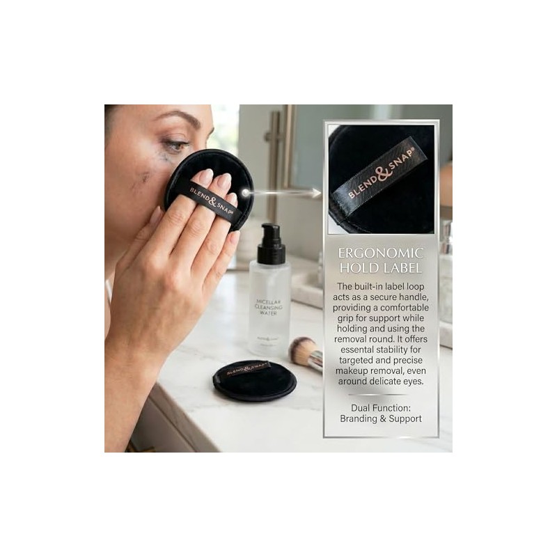 Blend & SNAP Cloud Rounds (2-Pack) – Reusable Makeup Remover