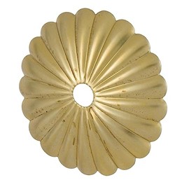 B&P Lamp® Stamped Brass Rosette Bobesche