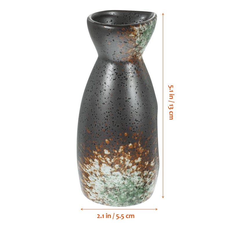 Luxshiny Japanese Ceramic Sake Set: 1 Sake Bottle 4 Sake