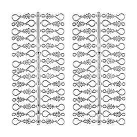 Pack of 60 Christmas Baubles Hooks Chrome Silver Christmas Tree Hanger Christmas Tree Bauble Pendant