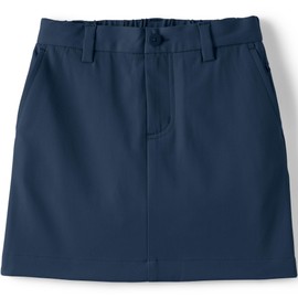 Lands' End Girls Active Performance Chino Skort Top of The Knee 6 Classic Navy
