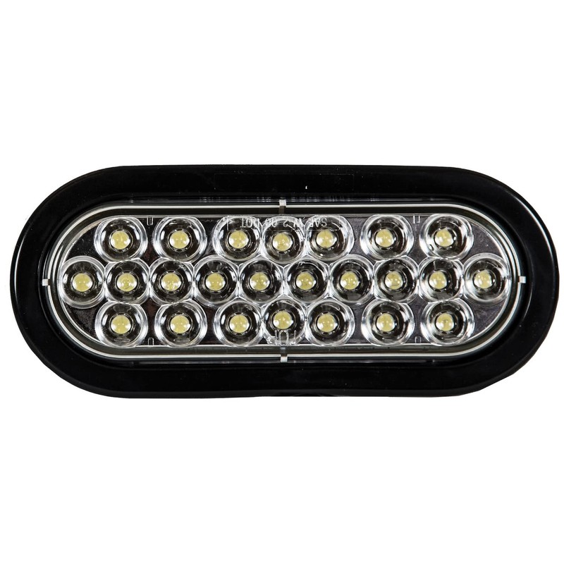 Buyers Products SL65CO 6" Oval Recessed Strobe Light, Clear, 24
