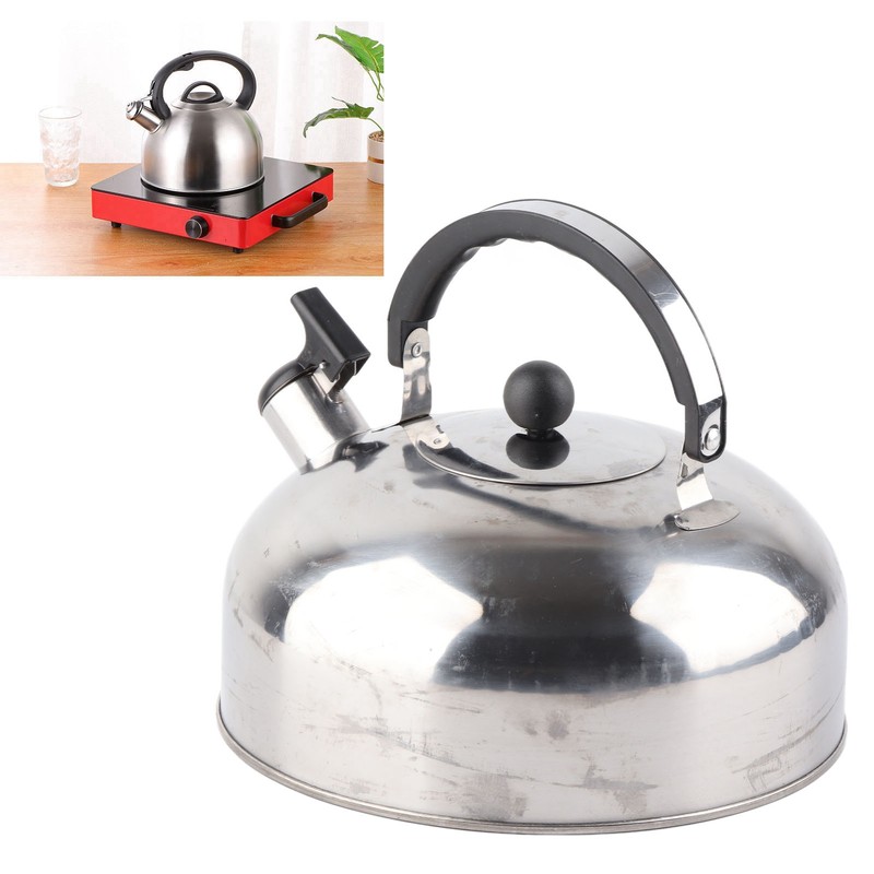 3L Stainless Steel Whistling Tea Kettle Fast Heating One Touch