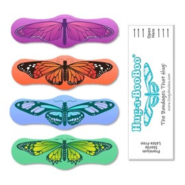 Butterfly Hugs - Premium Adhesive Butterfly Bandages from Hug-a-BooBoo, The Amazing Butterfly Bandages That Hug! Pretty Colorful Butterfies 24 Count Box