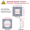 HOMOTEK 2-3/4 Inch Square Recessed Sliding Closet Door Finger Pulls,
