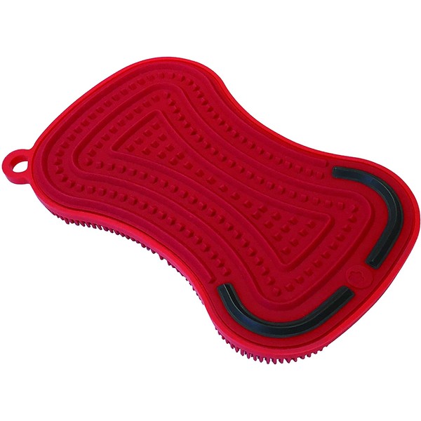Kuhn Rikon Stay Clean 3-in-1 Scrubber Red
