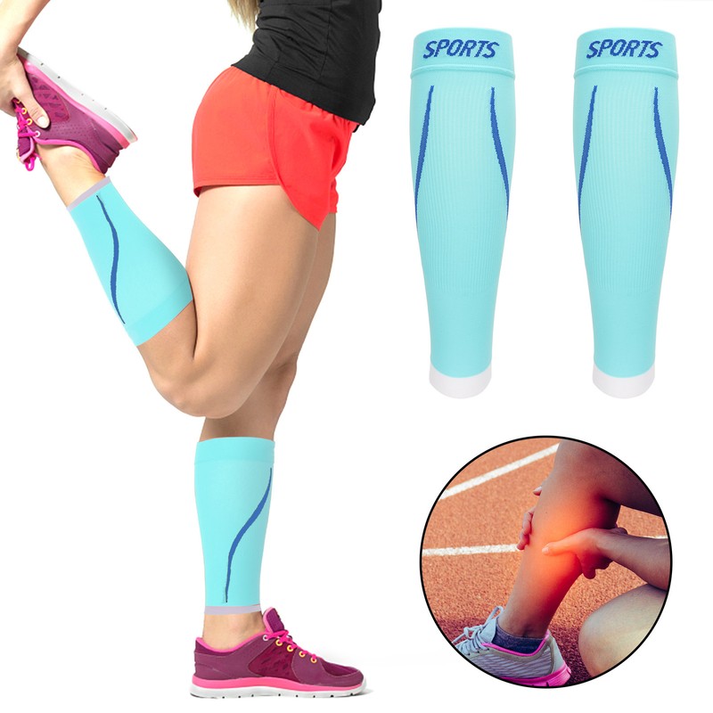 Calf Compression Sleeves Breathable Reduce Pain Breathable Moisture Wicking Relieve
