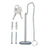 BURG-WÄCHTER, Emergency Key Box with Hammer, 1 Hook, Sheet Steel,