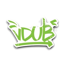 Sticker Gold - VDub 16cm Sticker - 4 Colour Options - Campervan Camper Van Decal Vanlife T4 T5 T6 (Vivid Green)