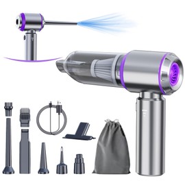 houscly Car Vacuum Portable Cordless 20000PA High Power 4-in-1 Compressed Air Duster & Air Blower & Pump Hand Held Vacuum with Brushless Motor for Car, Home, Office,Camping Ideal Gifts for Men & Women