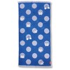 Kusuhashi Crest Weave Bath Towel Doraemon Gingham Jacquard Approx. 23.6