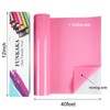 FUNKAKA Pink HTV Heat Transfer Vinyl Rolls, 12" x 40ft