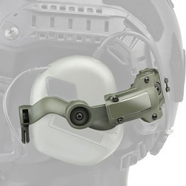 Let Me Be Soporte de Riel para Auriculares Tácticos de Ángulo Libre para Adaptador de Auriculares Earmor en Team Wendy M-Lok, Adaptador de Riel de Arco para Casco Ops-Core Fast Ach para Accesorio de C