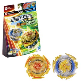 Beyblade Burst QuadDrive Destruction Belfyre B7 and Decay Perseus P7 Spinning Top Dual Pack - 2 Battling Game Top Toy for Kids Ages 8 and Up
